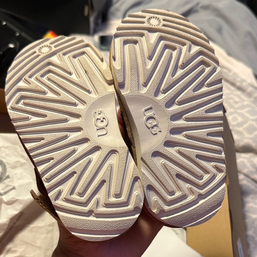 UGG Tan Suede Slip-On Shoes - Picture 3 of 3